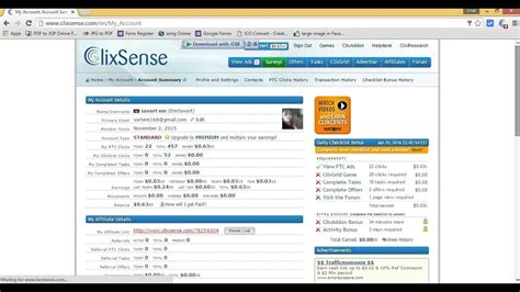 clixsense money generator.